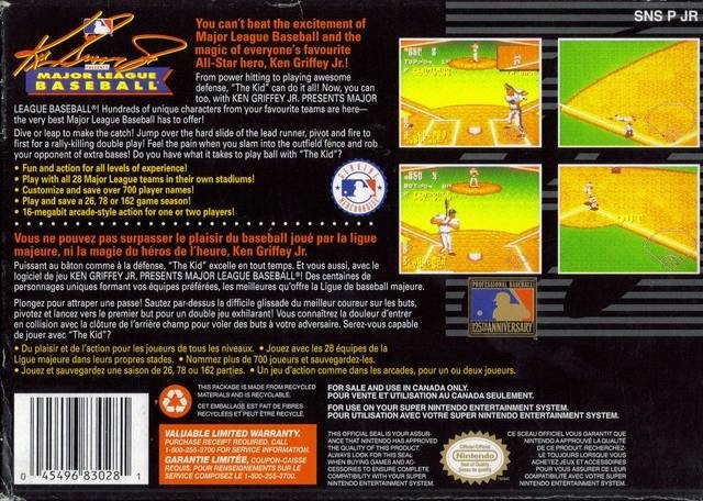 video game Ken Griffey Jr. Presents Major League Baseball Image