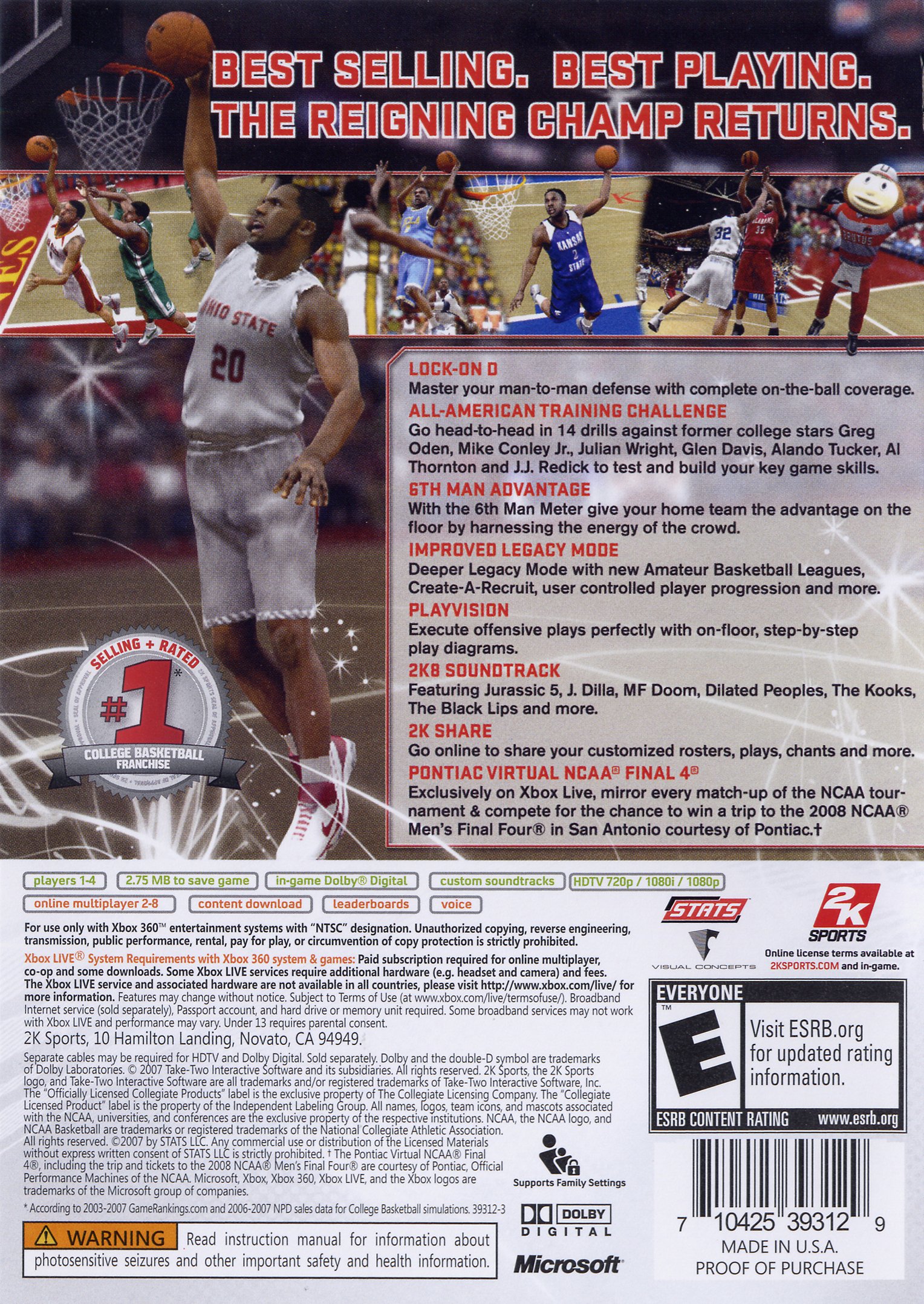 video game College Hoops 2K8 Image