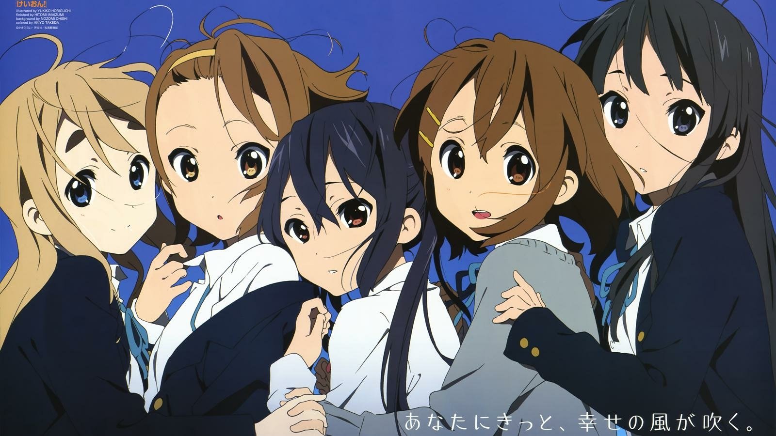 K-ON! Girls Unite: Mio, Yui, Tsumugi, Azusa & Ritsu in Harmony
