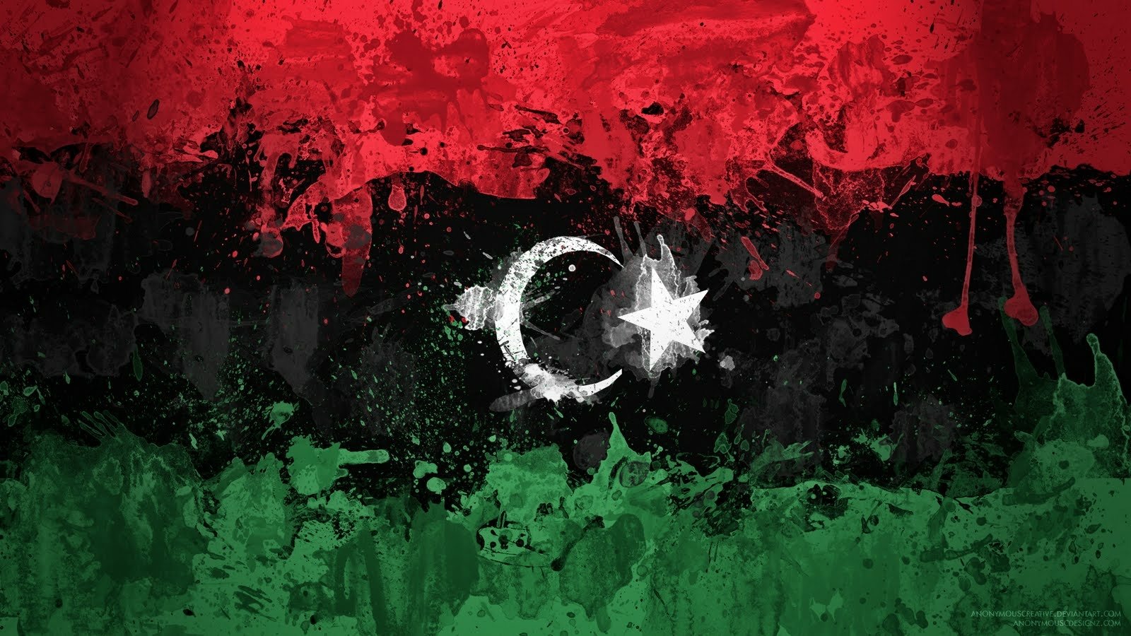 Misc flag of libya Image