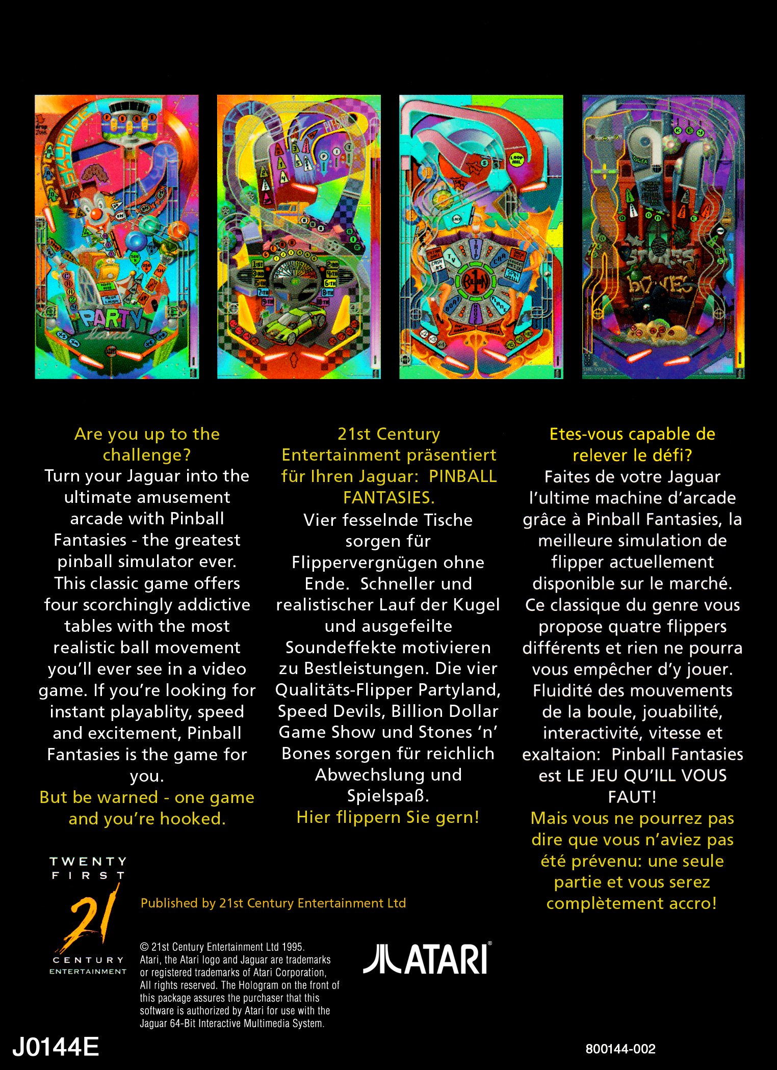 video game Pinball Fantasies Image