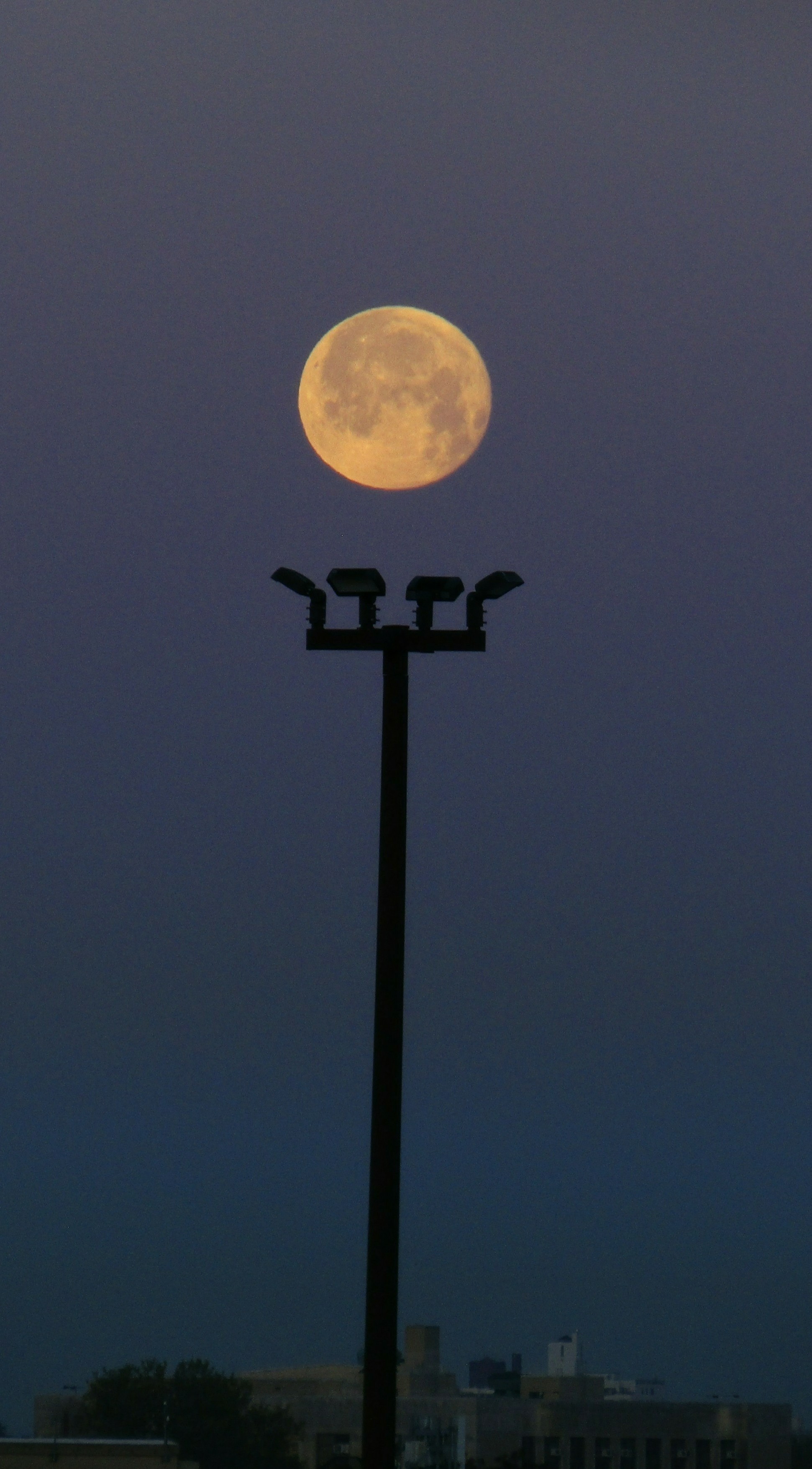 May 6th, 2023 early morning dawnsetting Full Flower Moon Eclipse