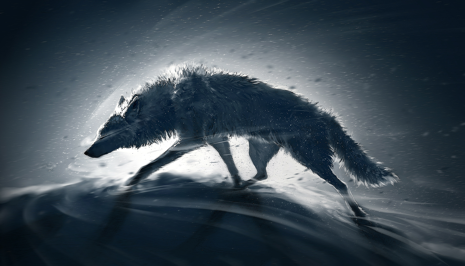 Fantasy Wolf Picture by Wenqing Yan