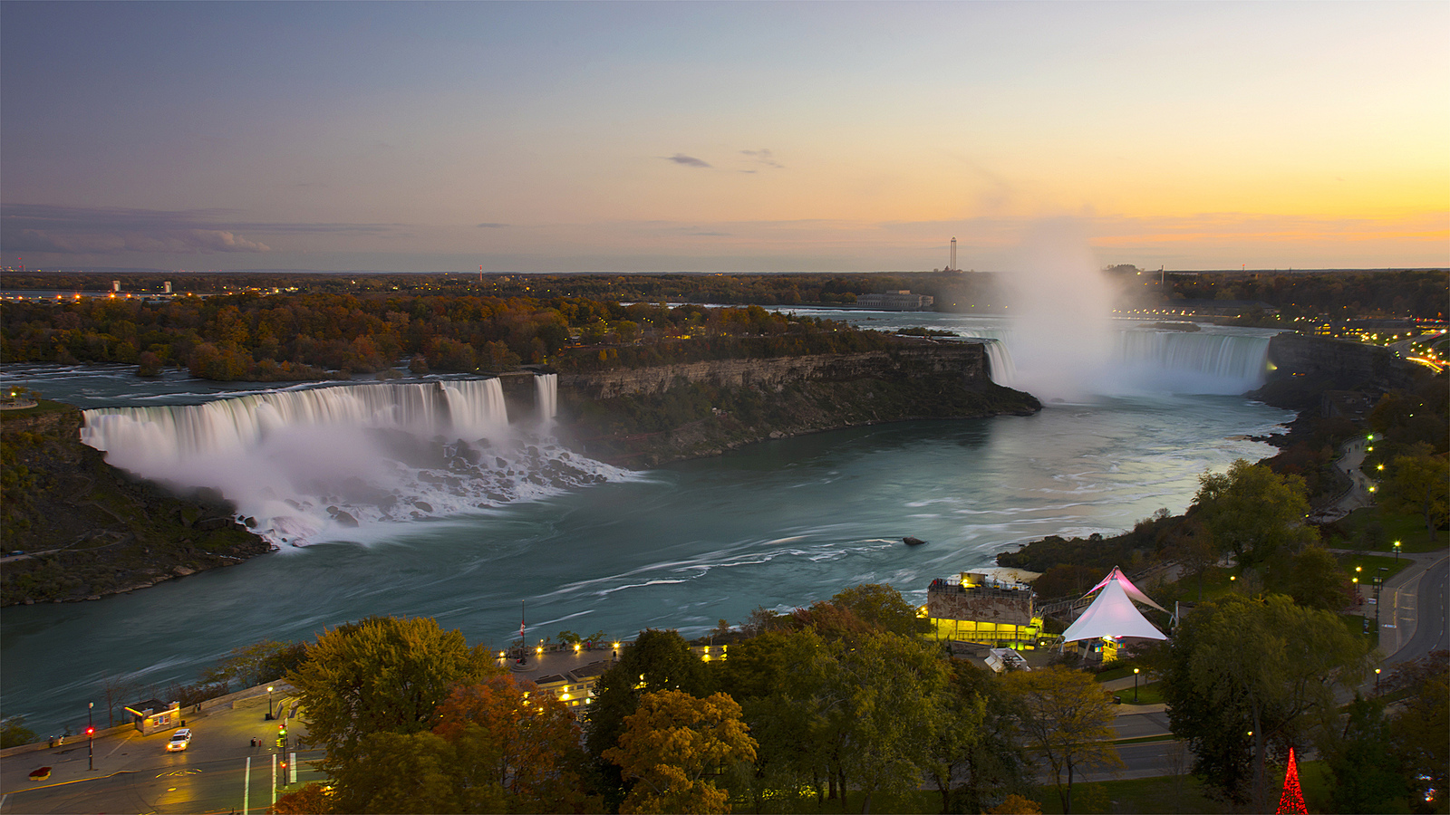 American, Bridal and Canadian Falls by Saffron Blaze