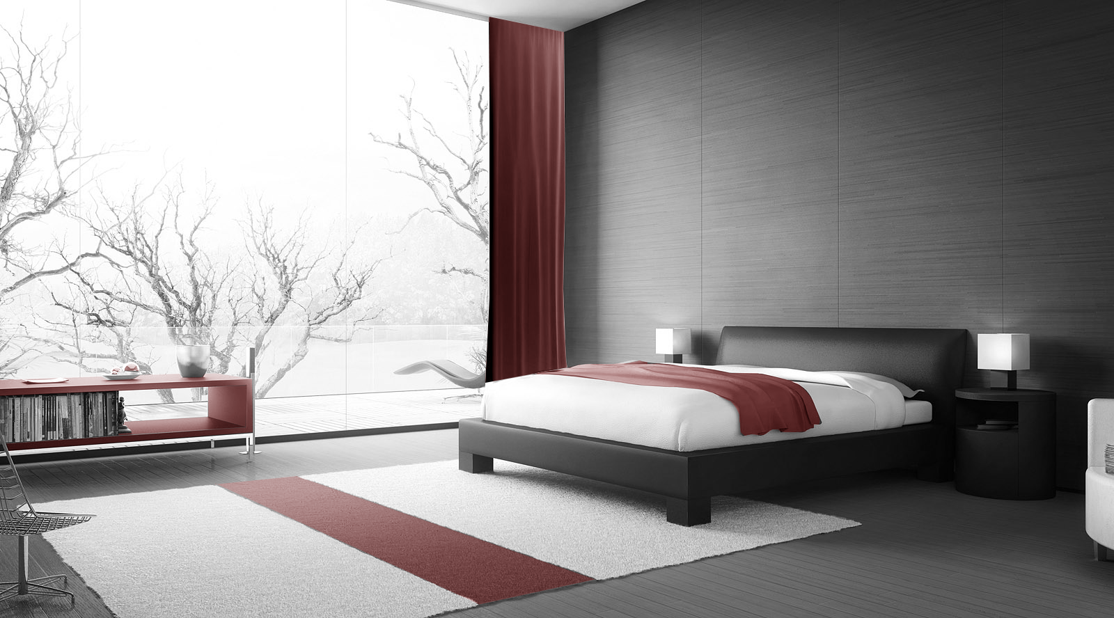 bed bedroom man made room Image