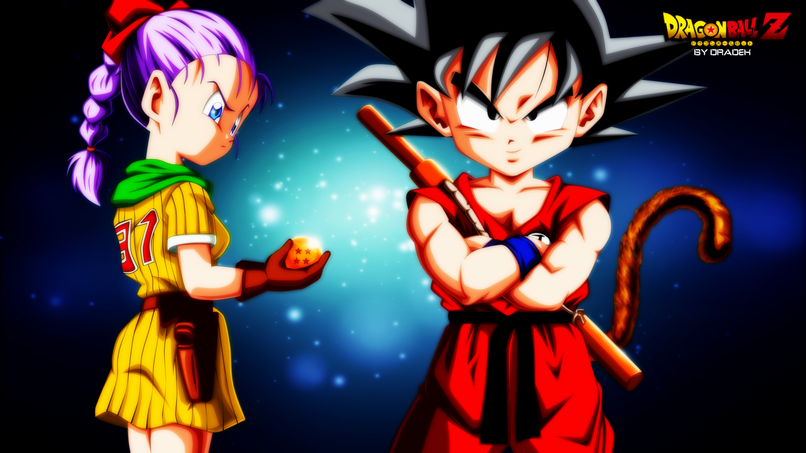 Bulma and Goku by DraDek - Image Abyss