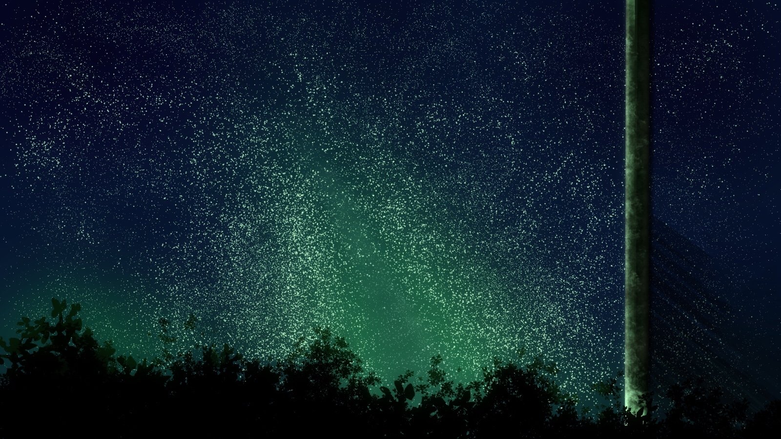 starry sky night Anime sky anime night Sky Anime Image