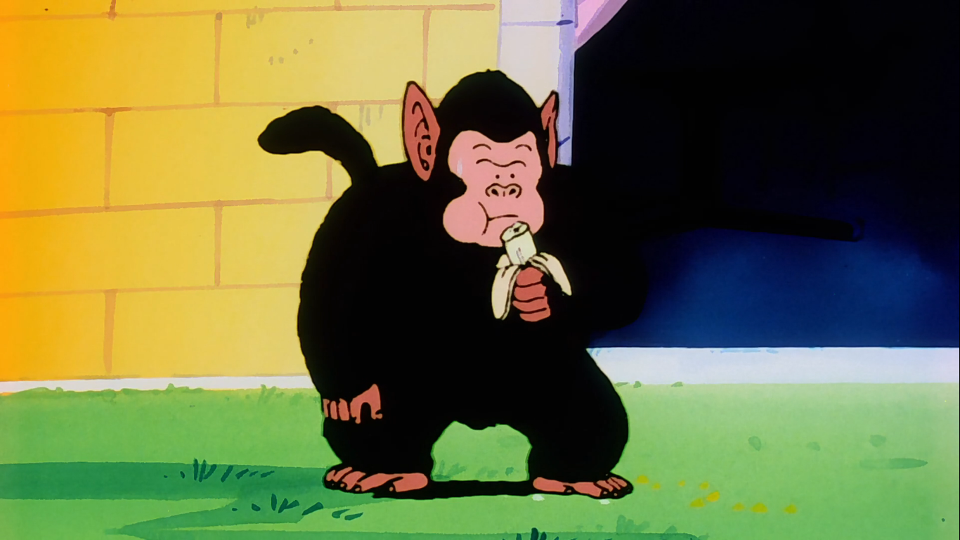 Bubbles eating banana Image Abyss
