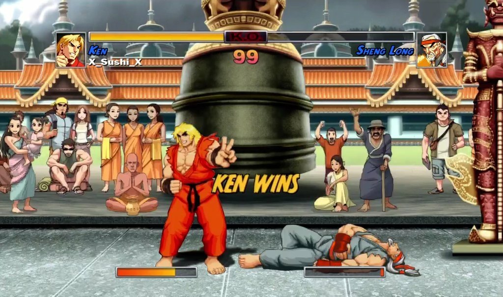 Sheng Long (Street FIghter) Ken Masters video game Super Street Fighter II Turbo HD Remix Image