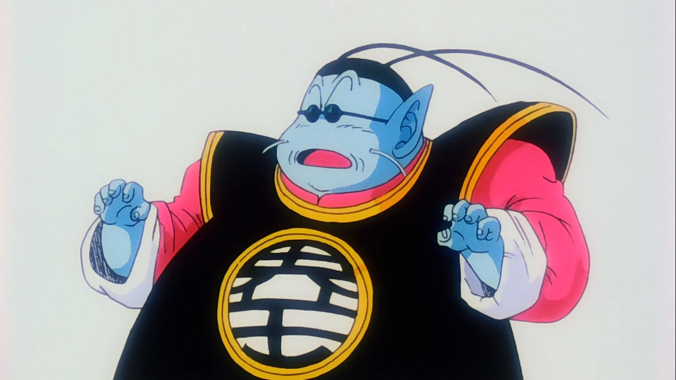  Kaiosama surprised by the joke of goku