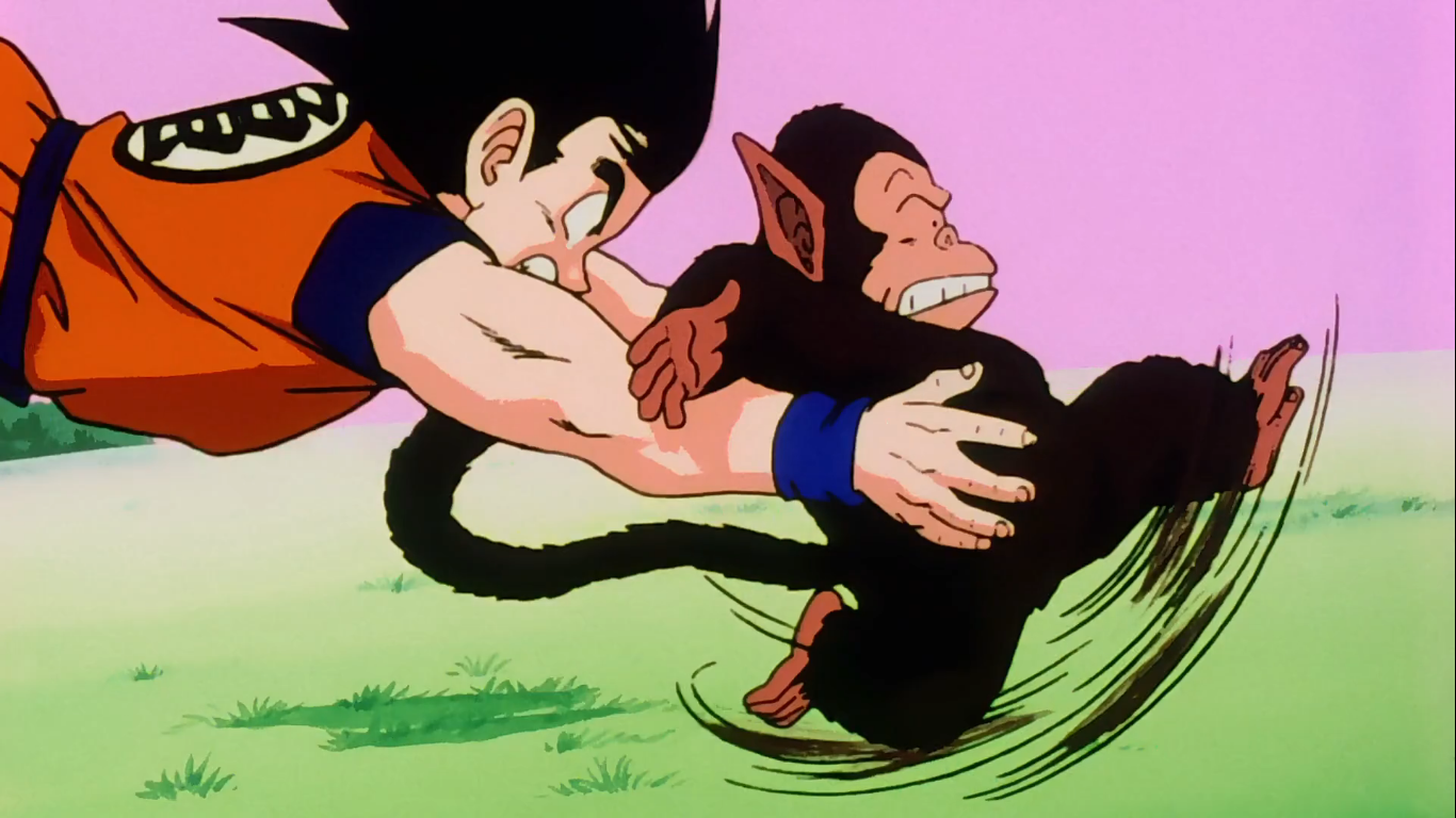  Goku catching bubbles