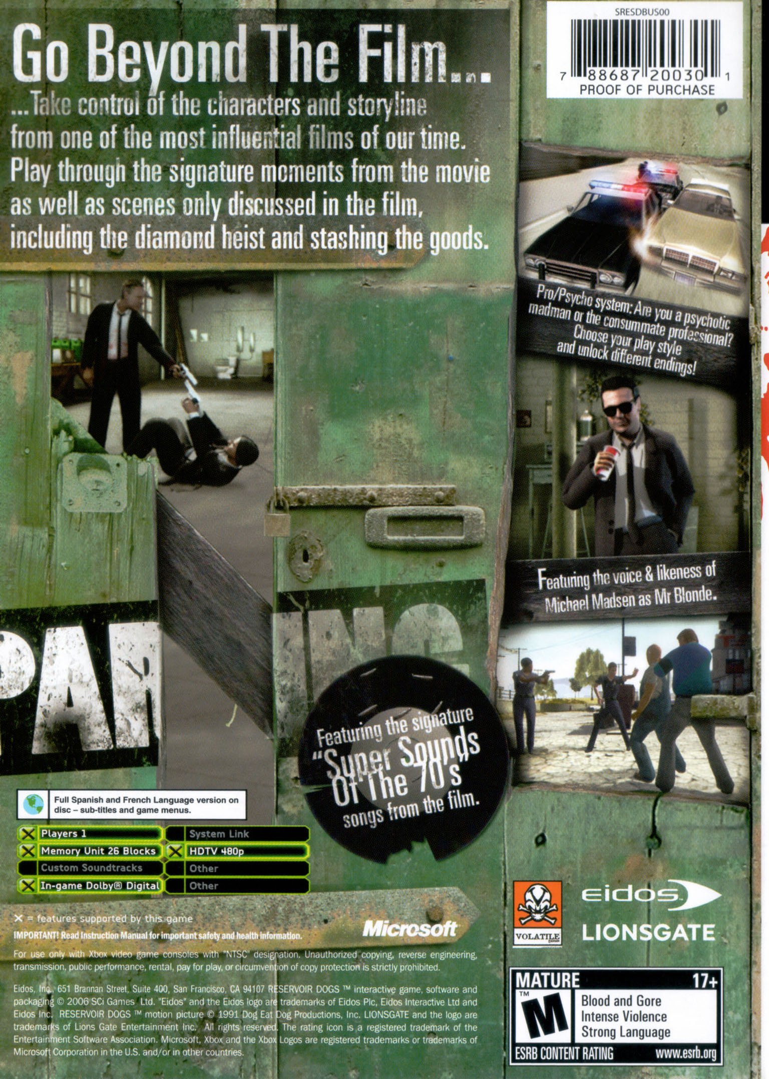 video game Reservoir Dogs Image