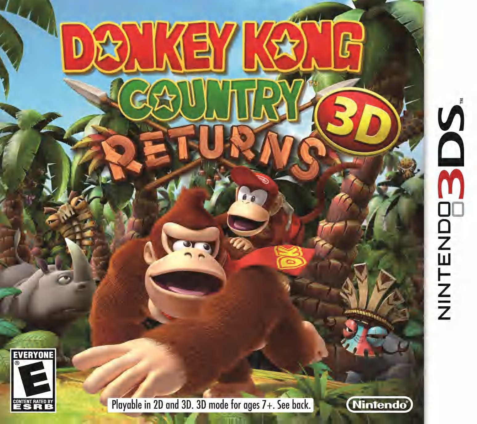 video game Donkey Kong Country Returns 3D Image