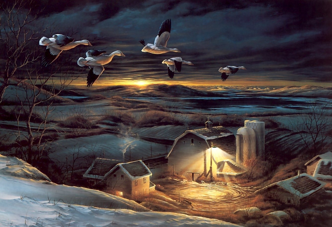  GEESE FLYING SOUTH