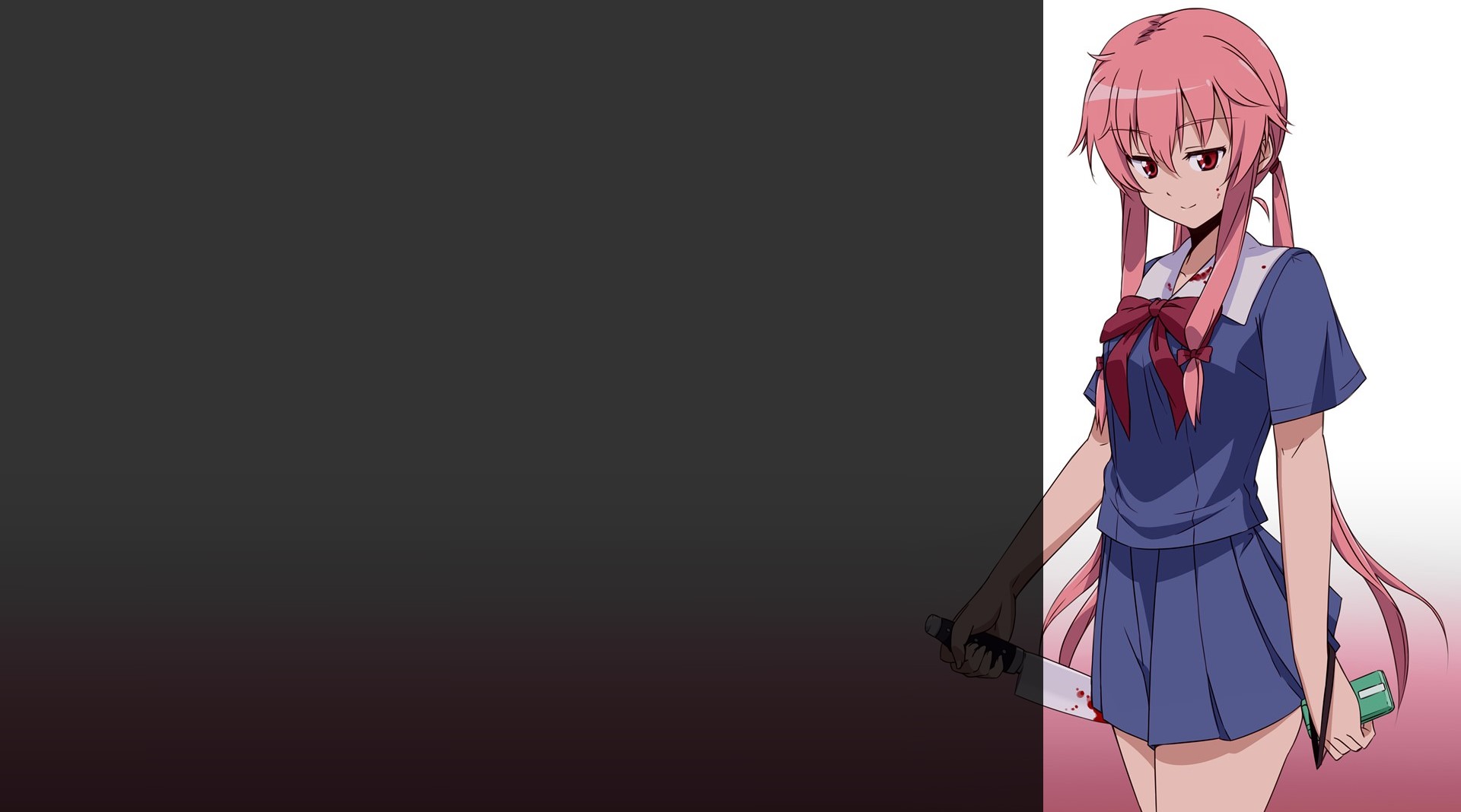 Mirai Nikki, Gasai Yuno, knife, yandere, anime girls