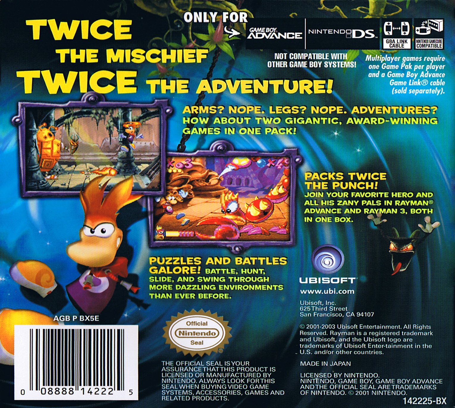 video game Rayman 10th Anniversary Collection Image