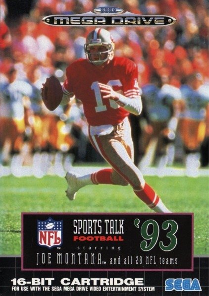 video game NFL Sports Talk Football '93 Starring Joe Montana Image