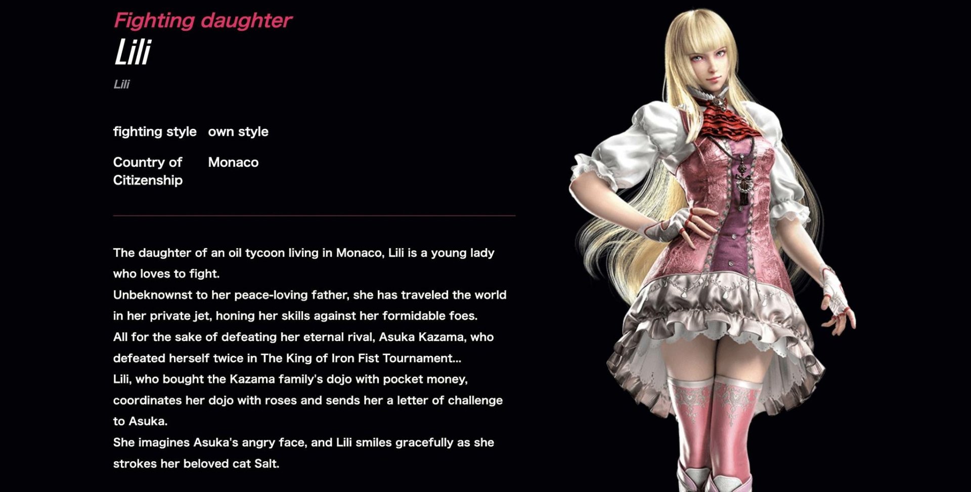 Lili Rochefort video game Tekken 8 Image