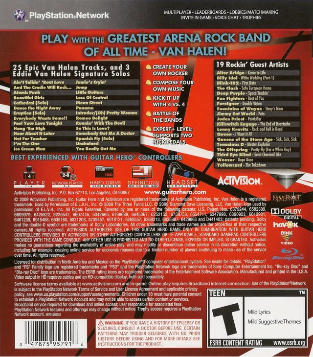 video game Guitar Hero: Van Halen Image