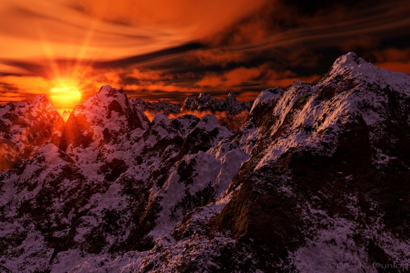 Download Snow Sun Nature Sunrise Image
