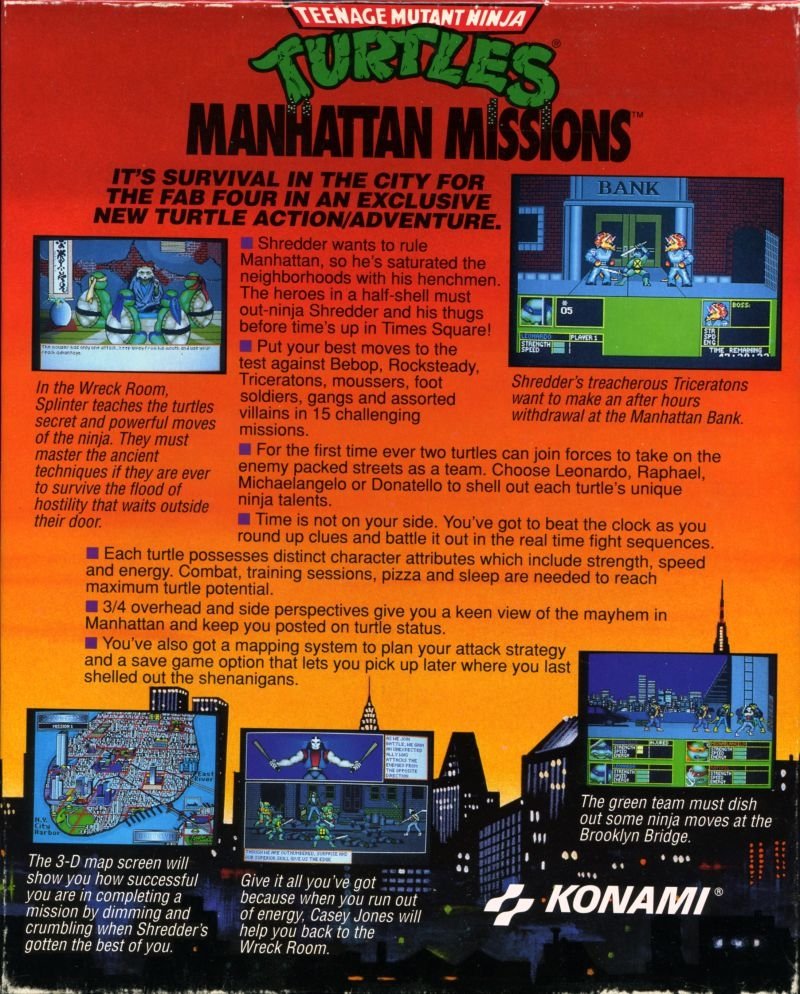 video game Teenage Mutant Ninja Turtles: Manhattan Missions Image
