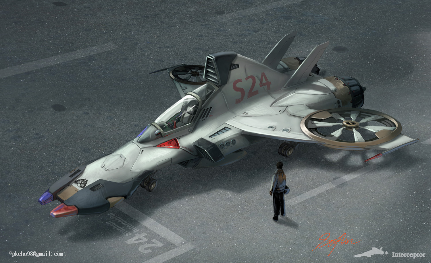 Sci Fi Aircraft Picture by Stephen Tsai