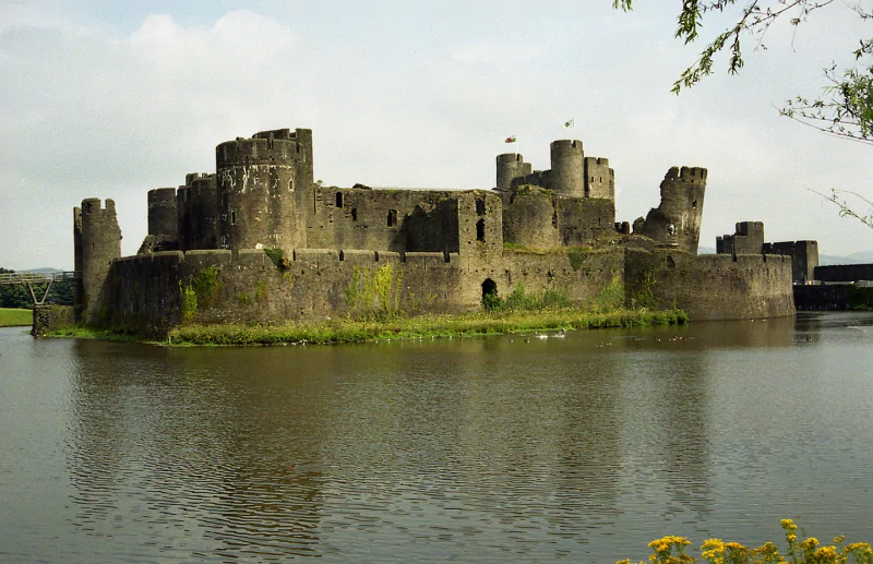 man made Caerphilly Castle Image