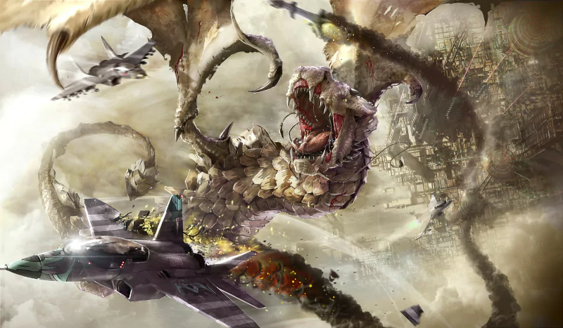 jet fighter wyvern fantasy dragon Image