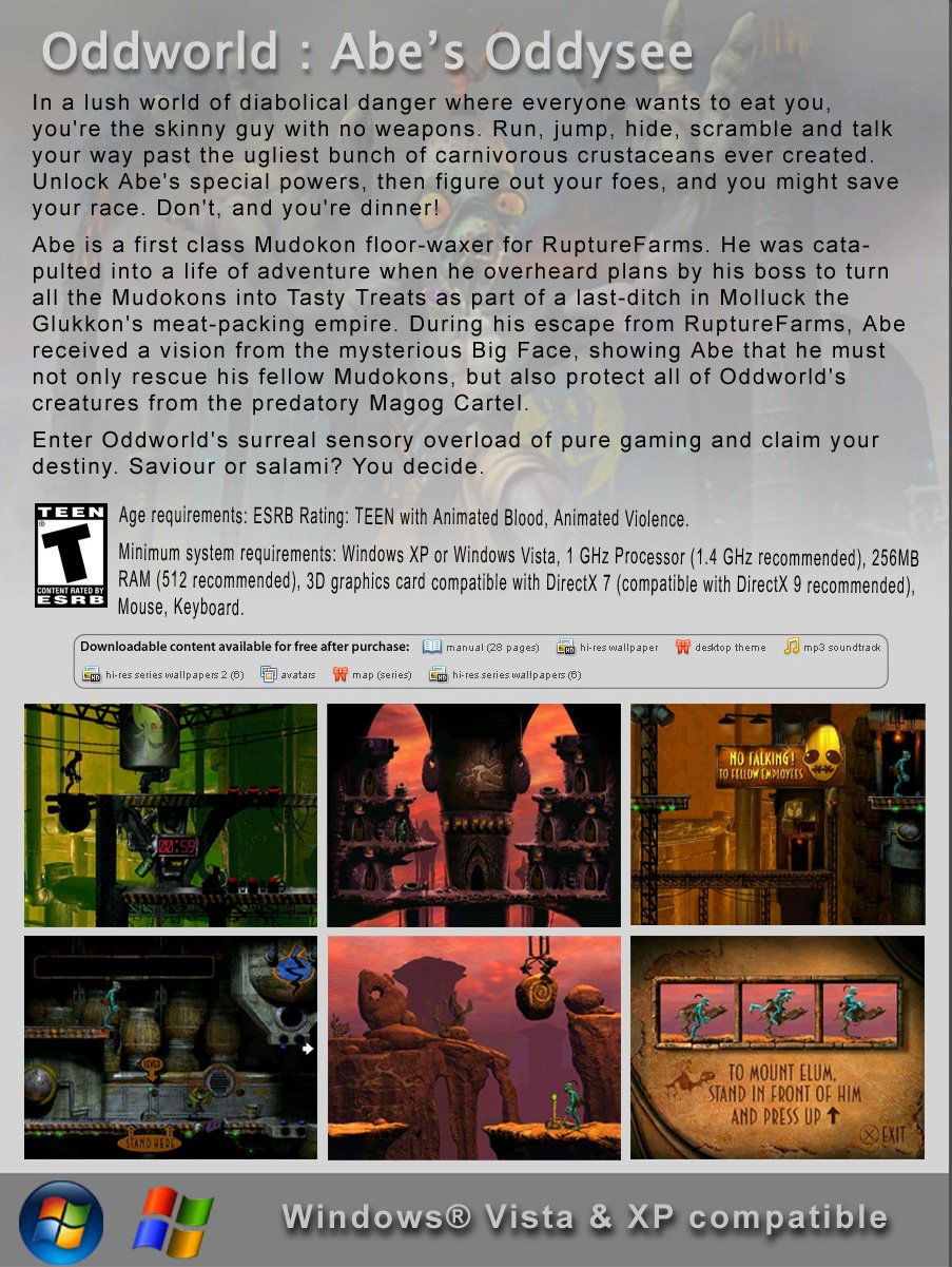 video game Oddworld: Abe's Oddysee Image