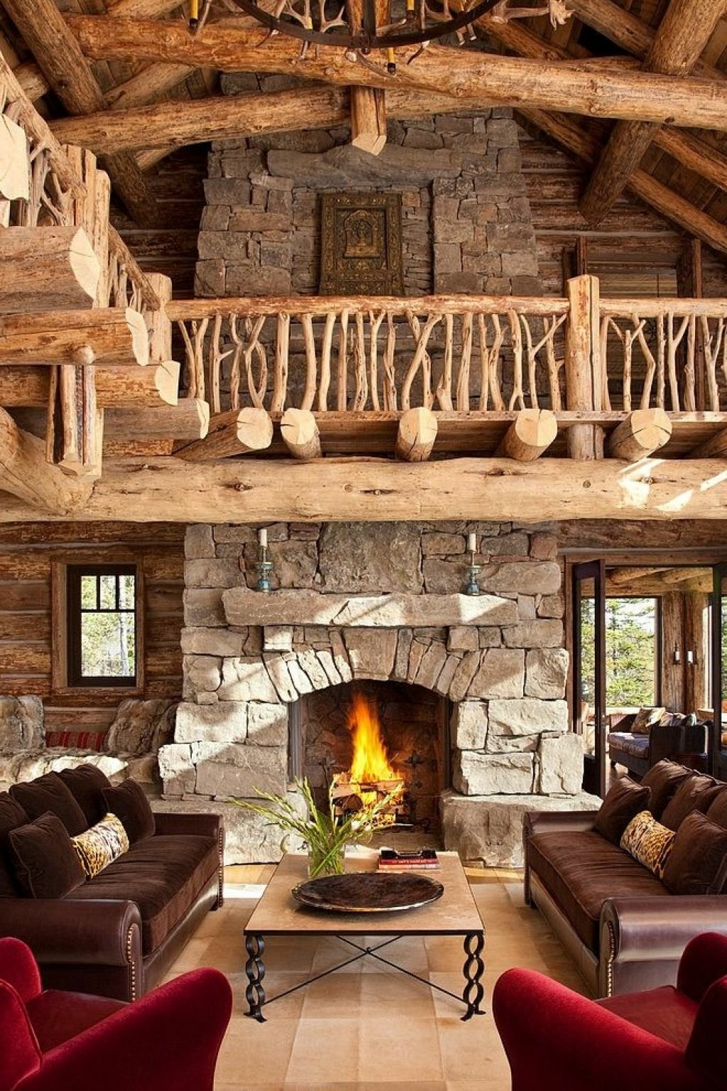 innovative man made fireplace Image