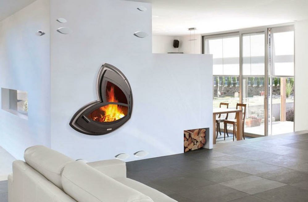 innovative man made fireplace Image