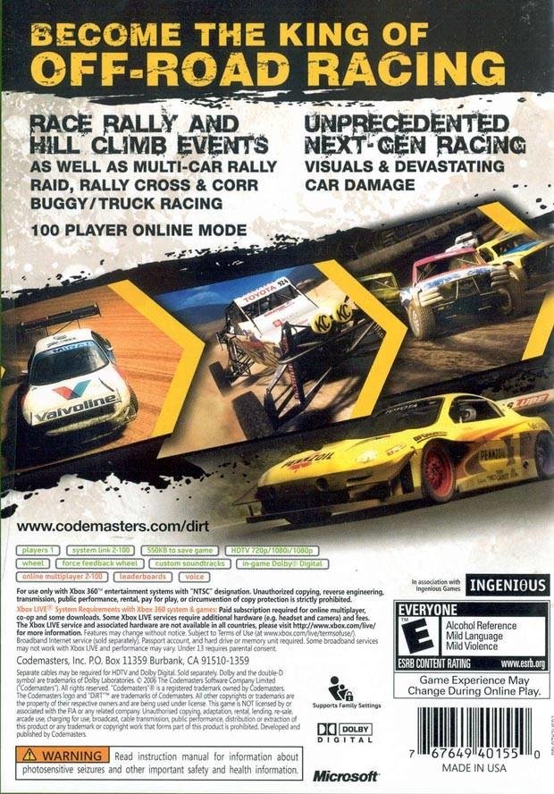 video game colin mcrae: dirt Image