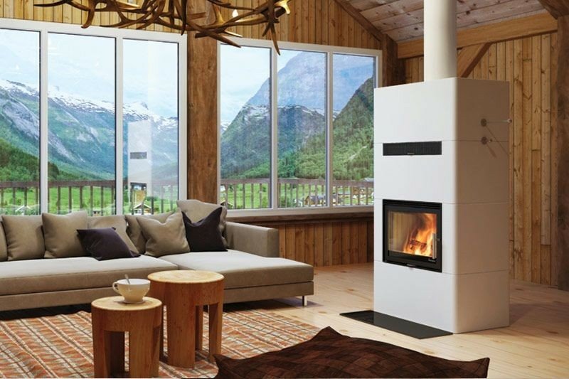 innovative man made fireplace Image