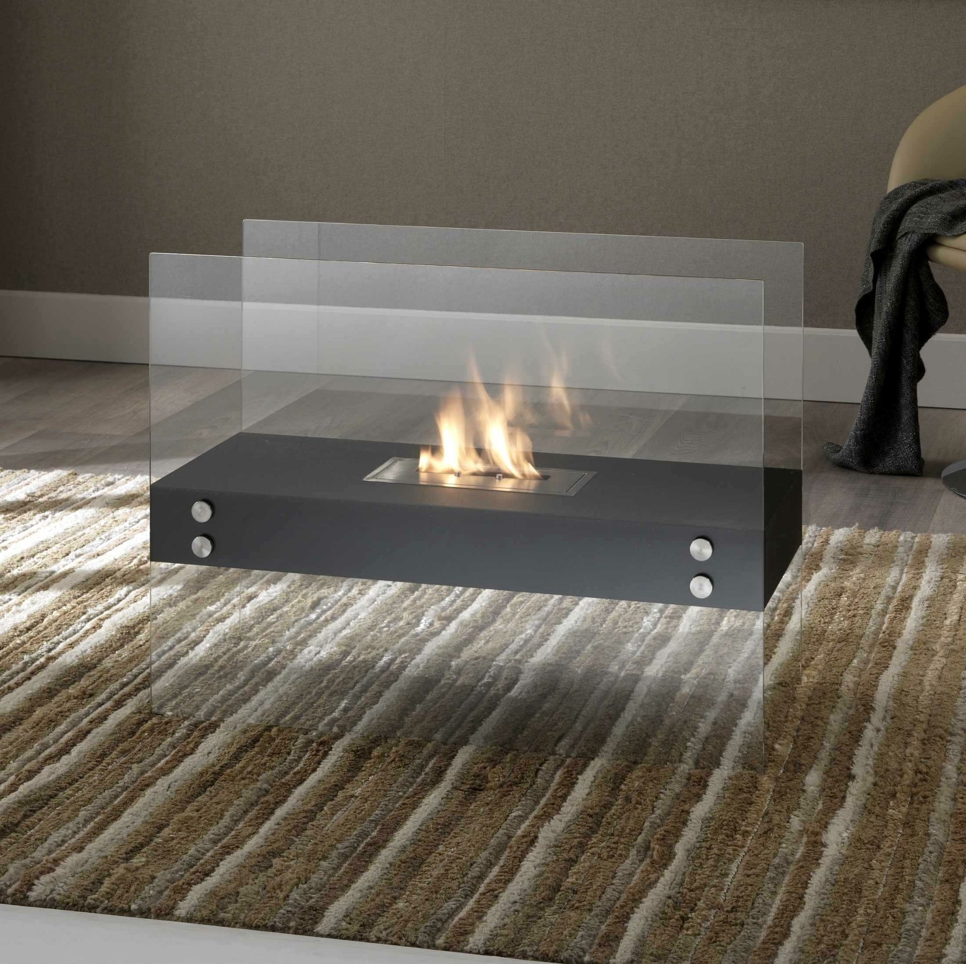 innovative man made fireplace Image