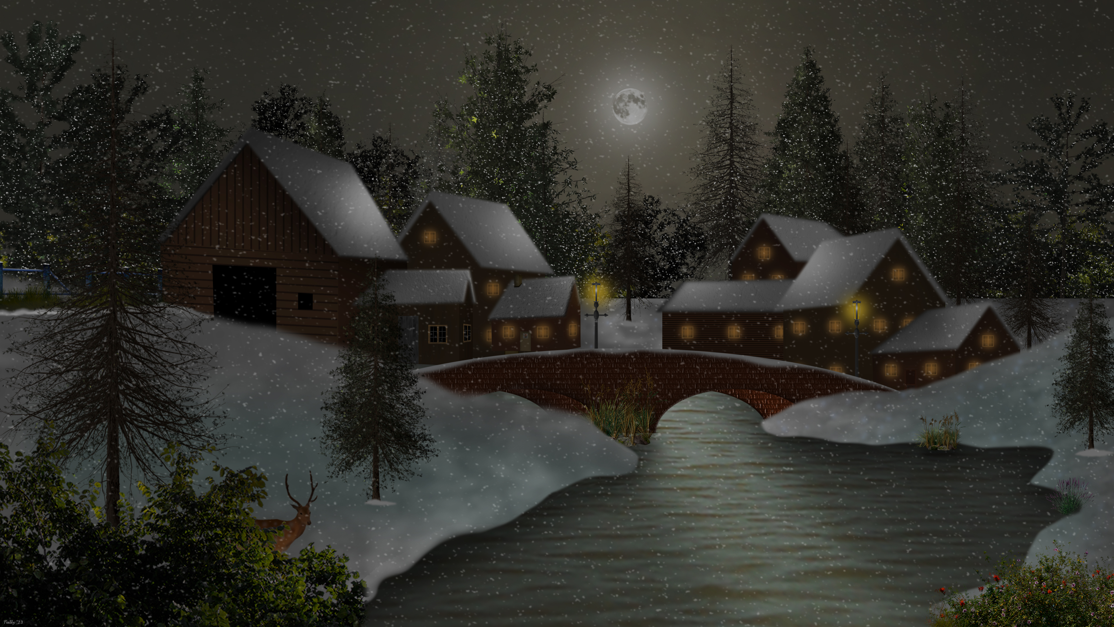 A winter hideaway. by tullydrawings