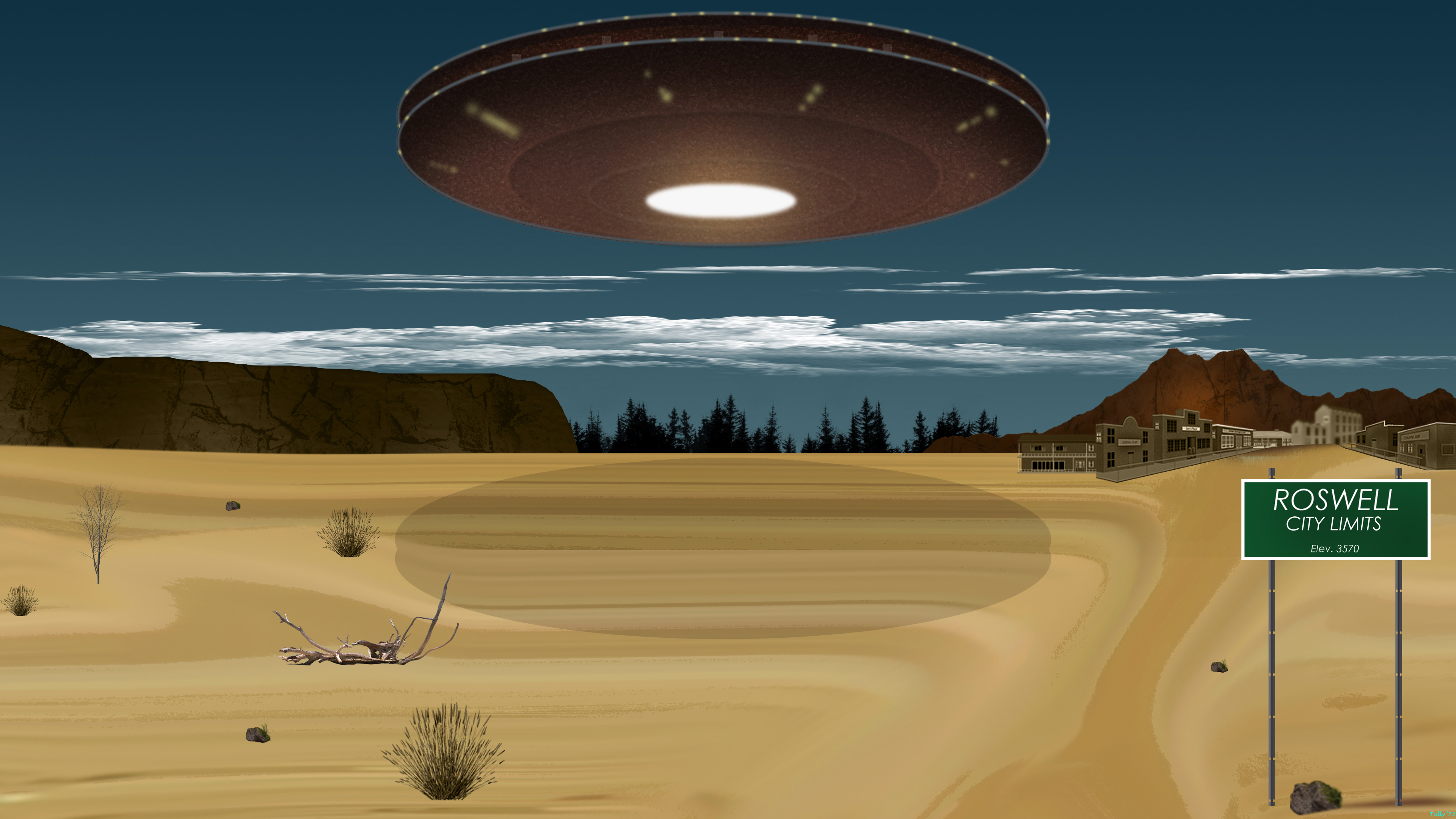 Roswell Picture by tullydrawings