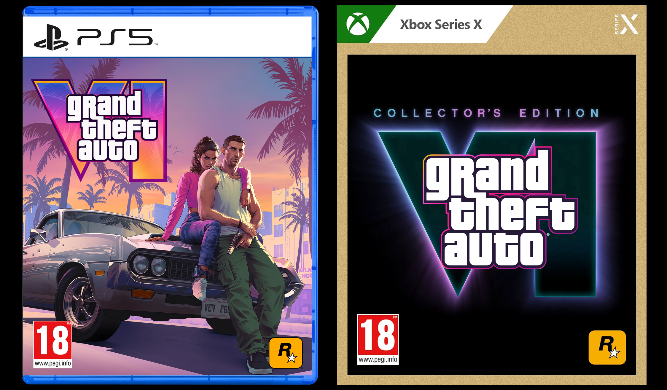 Grand Theft Auto VI | GTA 6 - Standard & Collector's Edition Cover - PS5 & XBOX Series X by deviantart.com/NurBoyXVI