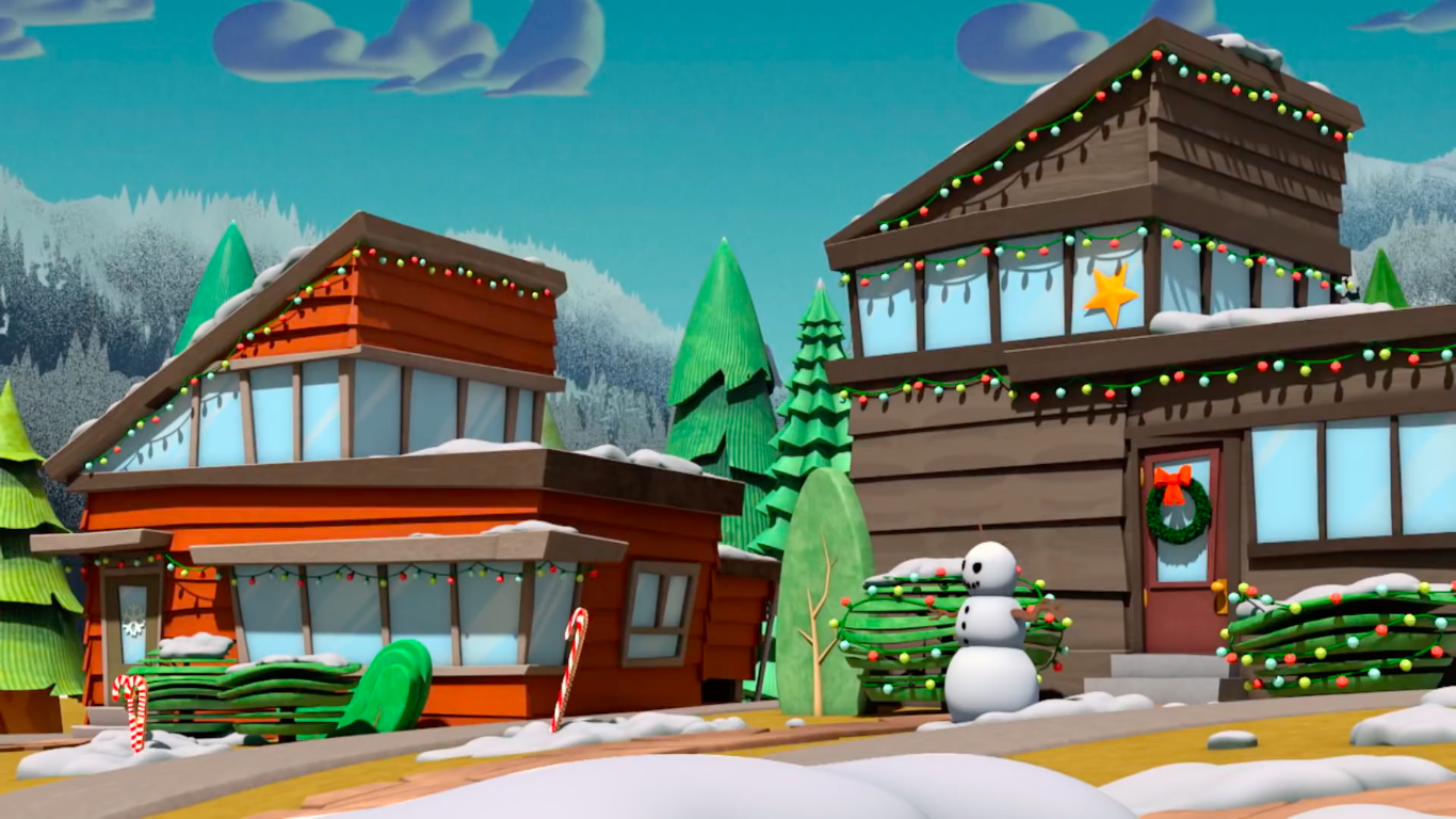 Download Christmas Snow Snowman Candy Cane TV Show Ready Jet Go! Image