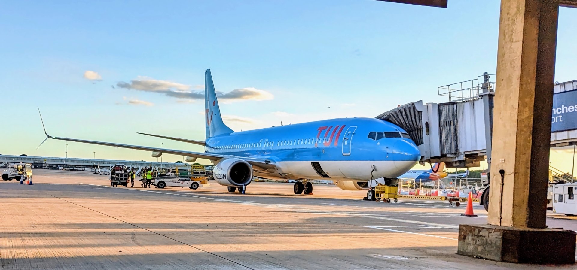 TUI Boeing 737 At Manchester Airport by AnrgyGoose96