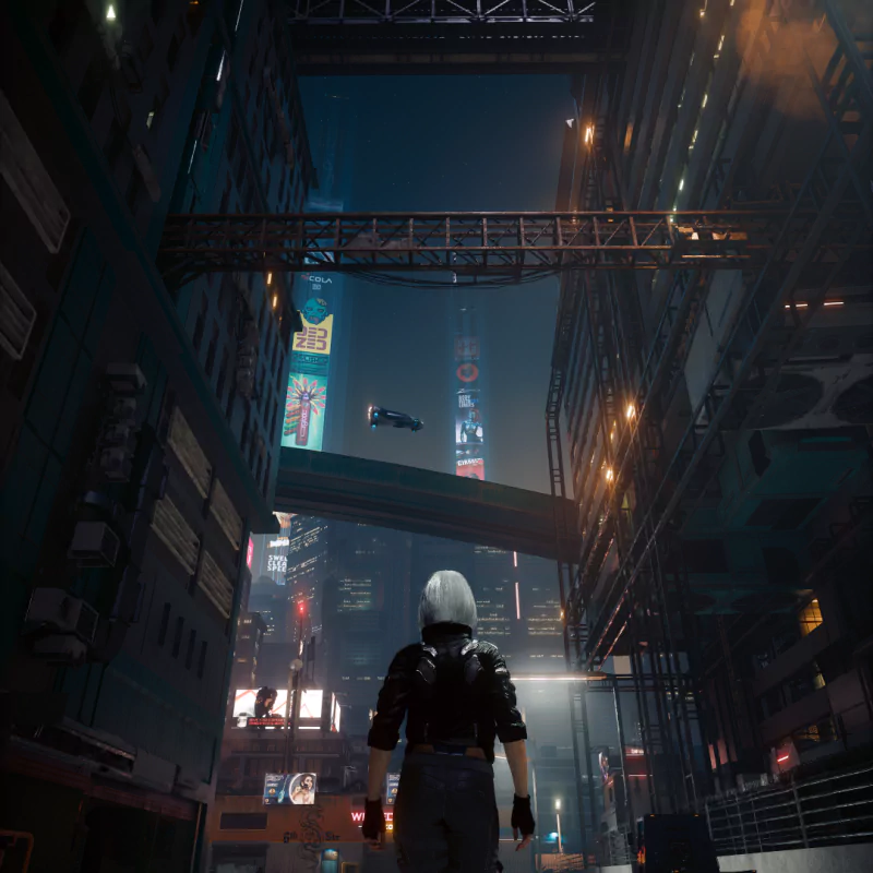 Night city virtual photography video game Cyberpunk 2077 Image