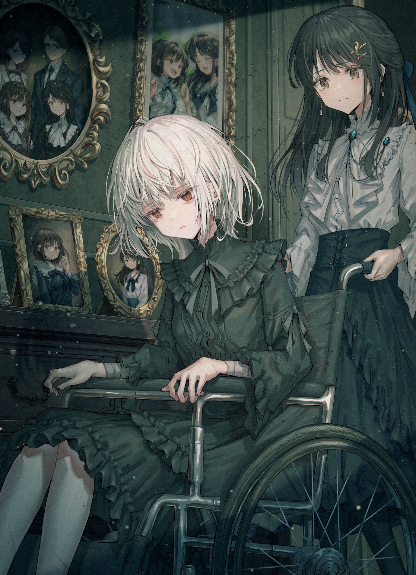 Download Girl Wheelchair Sad Image