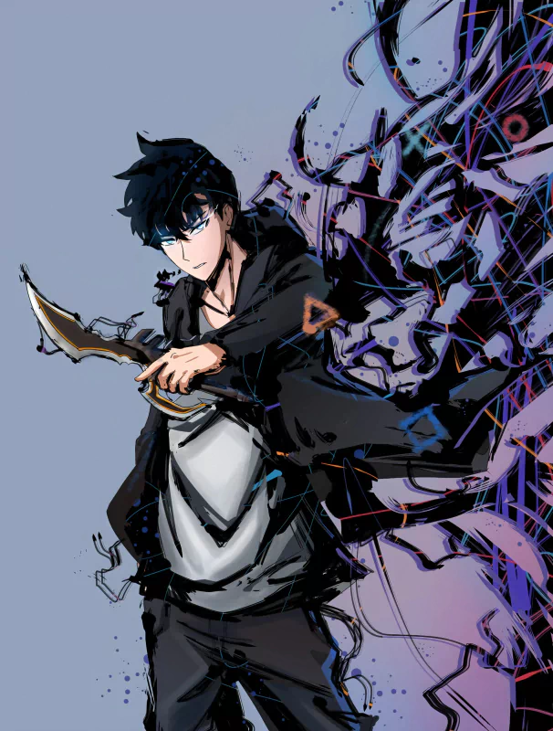  Solo leveling fanart of Sung Jin Woo