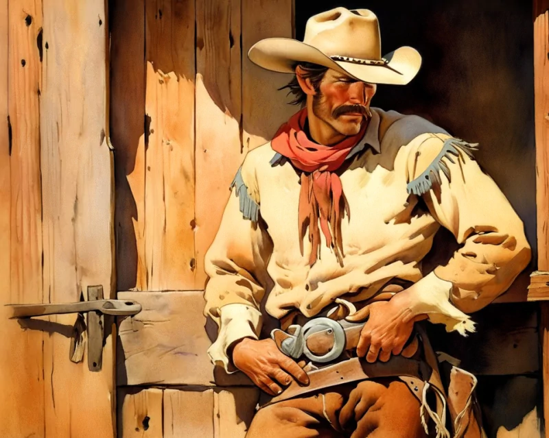  Cowboy buckskin