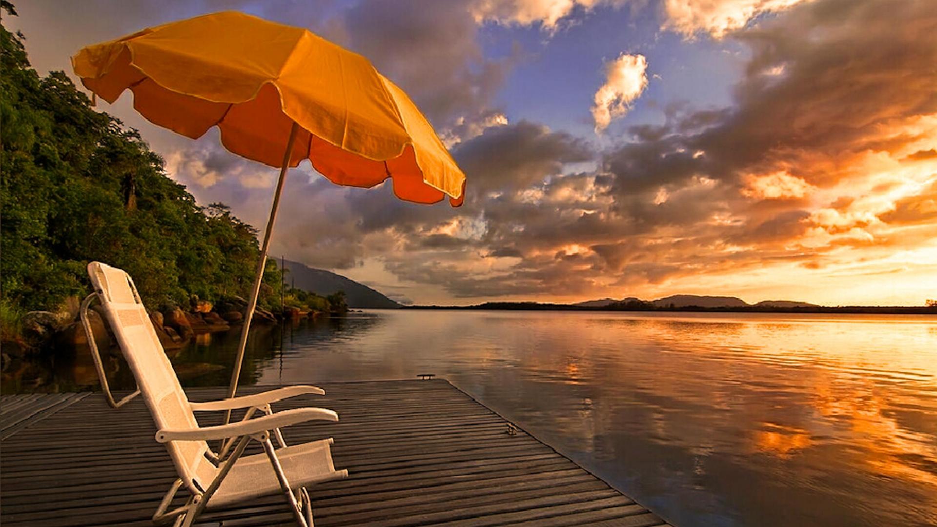 Rainy Afternoon on the Beach - Image Abyss