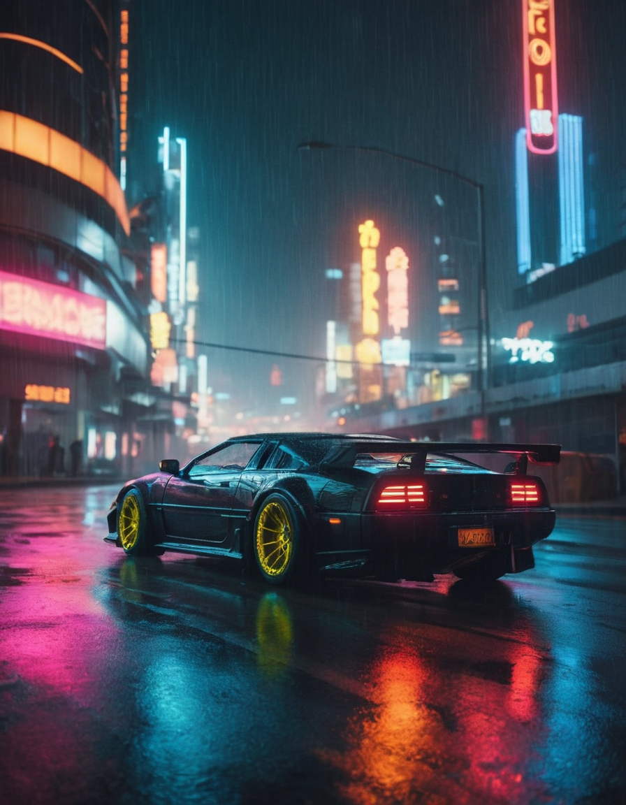 Cyberpunk Sports car by Maltebyte