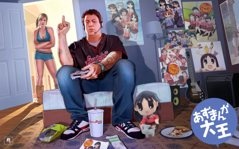  Azumanga Daioh GTA 5 Crossover by bowsersex2