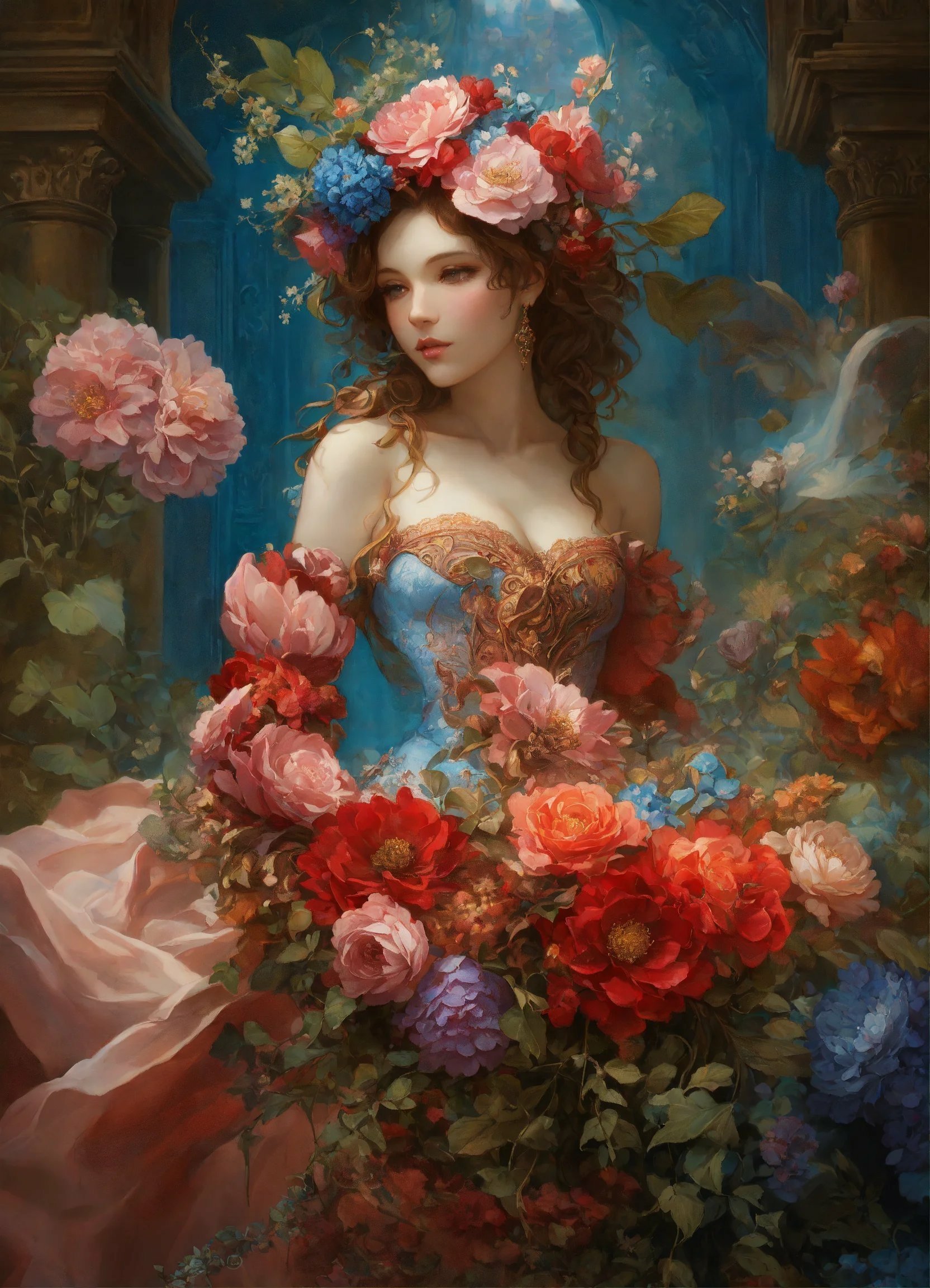 Flower goddess 1 by Shivalesca