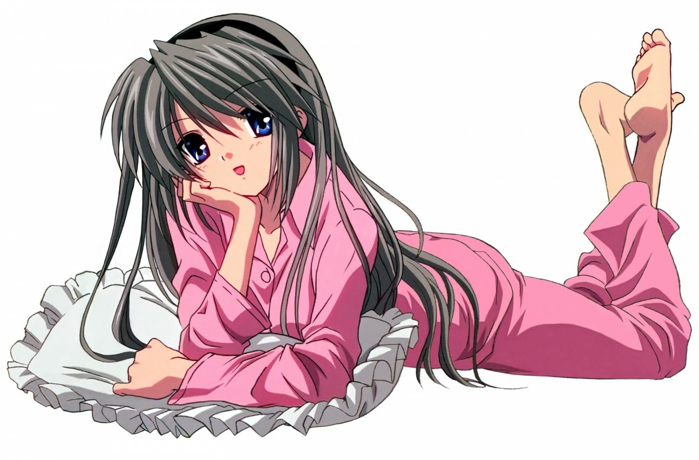 Tomoyo Sakagami Anime Clannad girl pajamas anime girl Image
