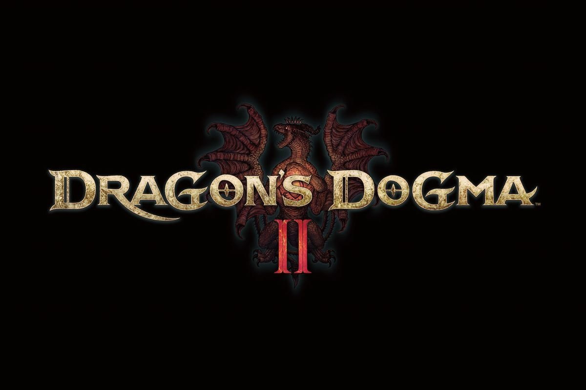 Logo of 'Dragon's Dogma II,' a sequel to the popular video game, featuring stylized text with dragon motifs.
