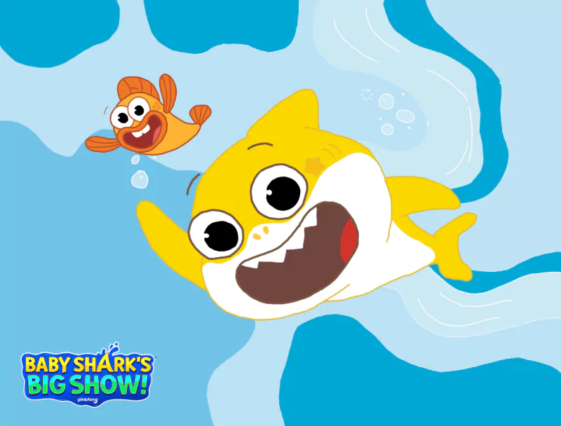  Baby Shark's Big Show - No Nickelodeon Logo (Wallpaper)